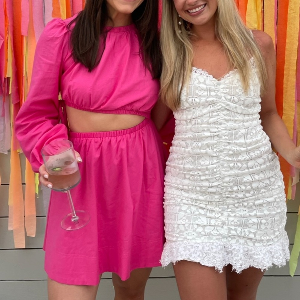 Pink Hello Molly Cut Out Dress